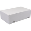 SendProof® - Cassetta dei pacchi postali | cartone ondulato | 130x210x70mm | perforato | bianco | 25 pezzi