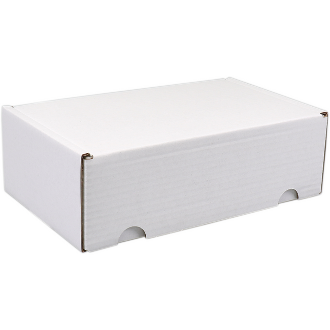 SendProof -  Postpakketdoos | golfkarton | 140x260x70mm | gestanst | wit | 25 stuks