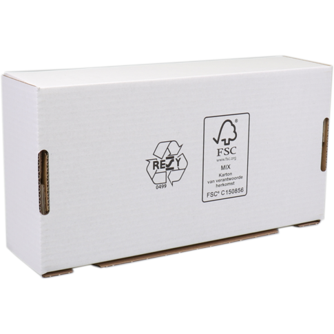 SendProof® - Postpakketdoos | golfkarton | 190x280x70mm | gestanst | wit | 25 stuks