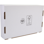 SENDOREPORE® - Postalpaket -Box -Golfkarton mit Deckel 315x215x60mm A4 White