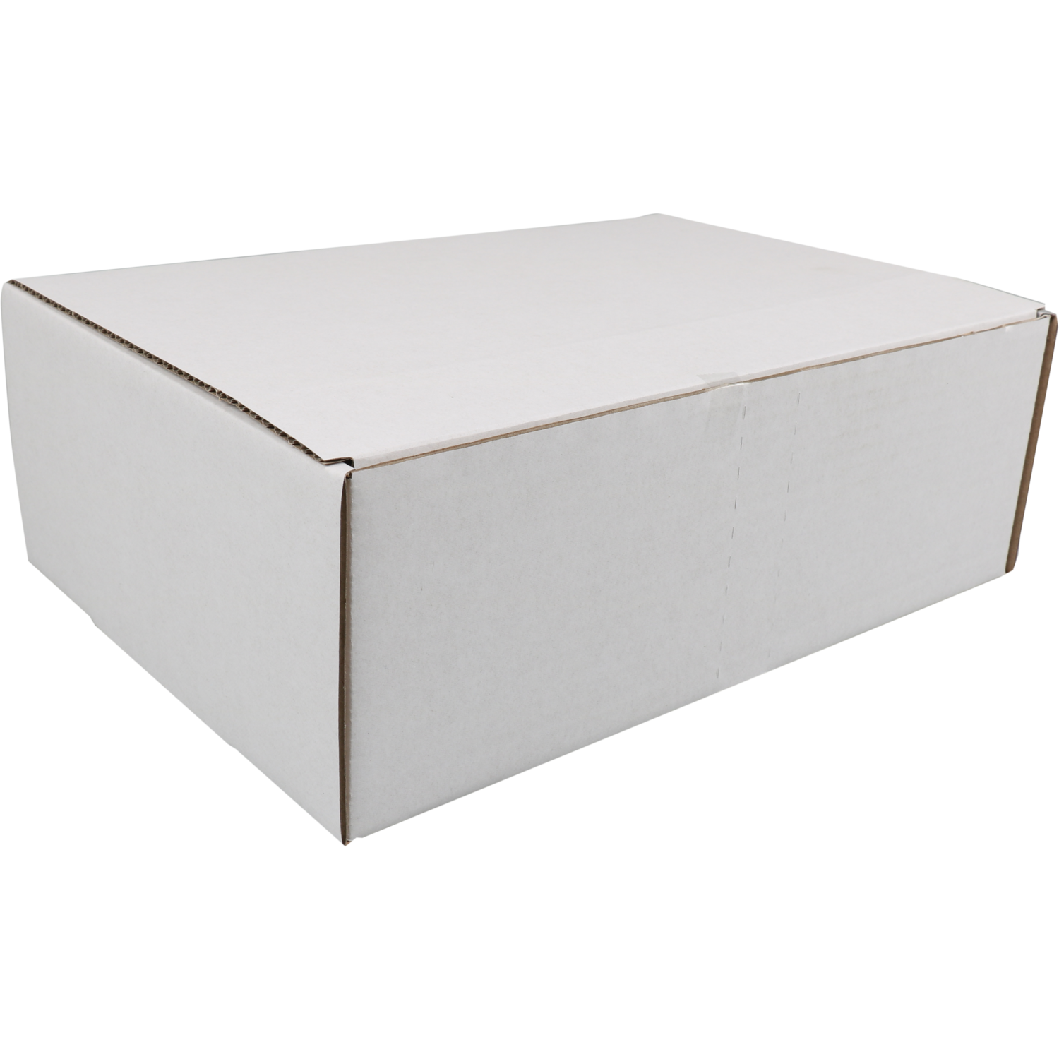 SendProof® - Postal parcel box | corrugated cardboard | 302x215x105mm | punched | white | 25 pieces