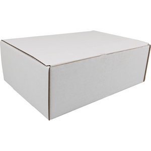 SendProof -  Postpakketdoos | golfkarton | 302x215x105mm | gestanst | wit | 25 stuks