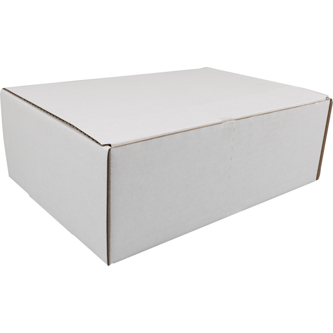 SendProof -  Postpakketdoos | golfkarton | 302x215x105mm | gestanst | wit | 25 stuks