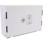 SENDPORORE® - Post -Paketbox | Golfkarton | 385x225x130mm | Empor Weiß | 25 Stücke