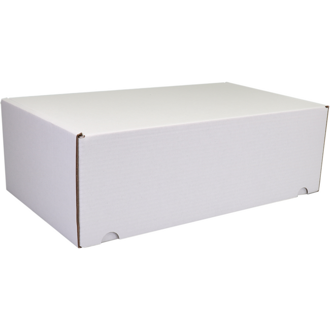 Sendproof® - Postal Package Box | Cardboard de golf | 385x225x130mm | gestif Blanc | 25 pièces