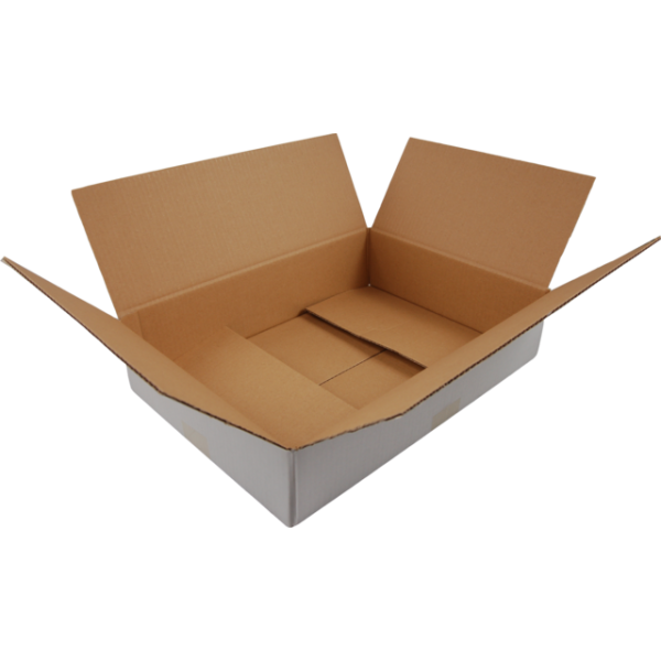 Klika -  Amerikaanse vouwdoos wit 302x215x100mm per stuk