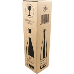 Timmers - Caja de envío de botellas de vino DD 1 botella, 105x105x420mm
