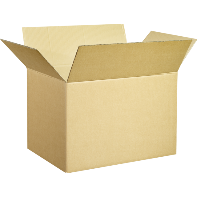 Klika - Caja plegable americana | cartón ondulado | 600x400x400mm | doble onda | marrón | 15 piezas