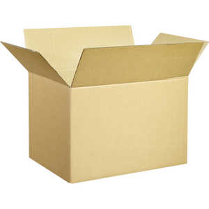 Klika - Caja plegable americana | cartón ondulado | 600x400x400mm | doble onda | marrón | 15 piezas