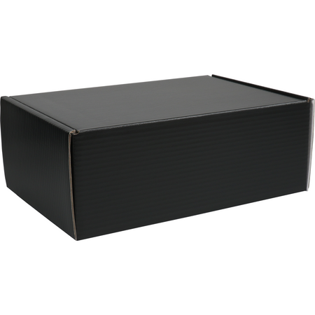 Klika - Cassetta dei pacchi postali | cartone ondulato | 335x218x123mm | nero | 25 pezzi