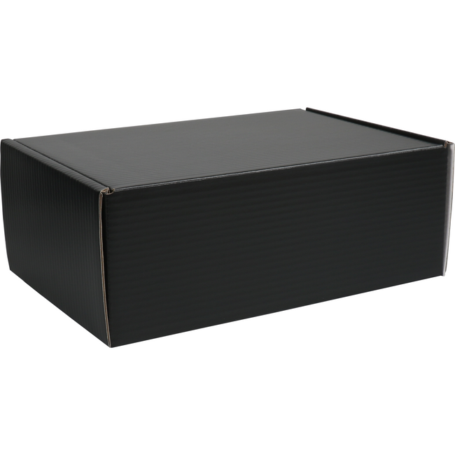 Klika - Buzón para paquetes postales | cartón ondulado | 335x218x123mm | negro | 25 piezas