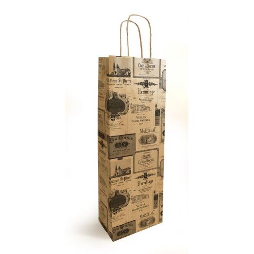 Timmers - Wine bottle bag 1 bottle 140+80x390mm Bar a vin (50 pieces)
