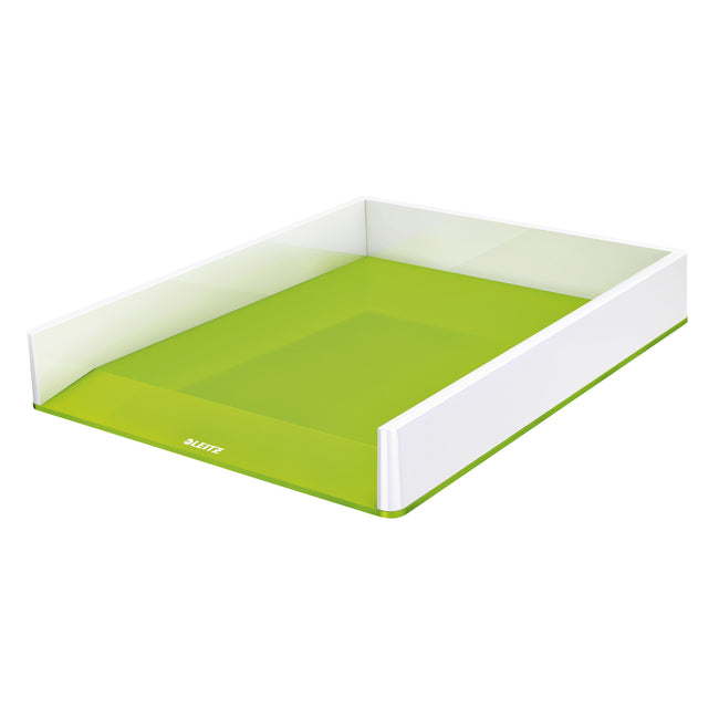 Leitz - Letter box WOW A4 white/green | 4 pieces