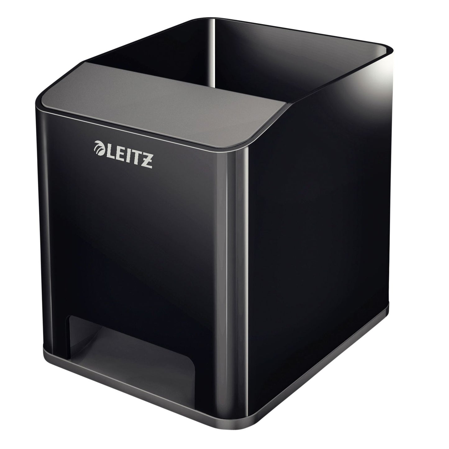 Leitz - Estuche para lápices Duo color negro/gris | 4 piezas