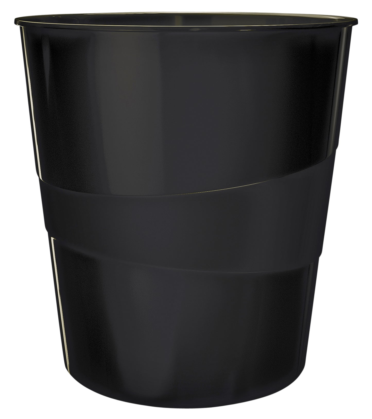 Leitz - Paper bin WOW 15 liters black | 6 pieces