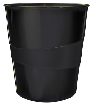 Leitz - Paper bin WOW 15 liters black | 6 pieces