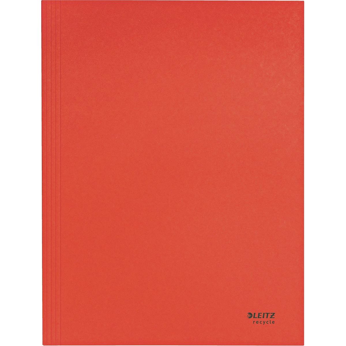 Leitz - Carpeta con solapa para reciclaje, de cartón, tamaño A4, roja