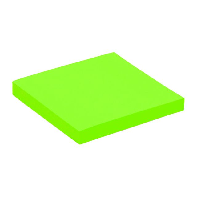 Quantore - Memoblok 76x76mm neon groen | 6 stuks