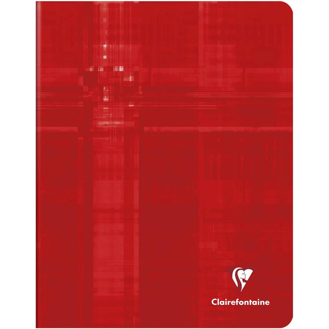Clairefontaine - Cuaderno métrico, pies 16,5 x 21 cm, cuadros 5x5 mm, rojo