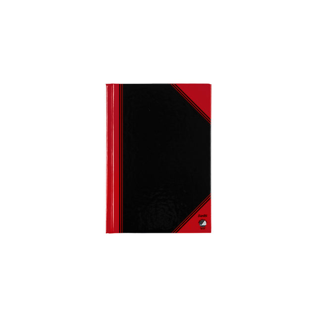 Bantex - Notebook Bantex noir / rouge A6 ligne 70gr 96vel ​​| 1 pièce | 6 morceaux