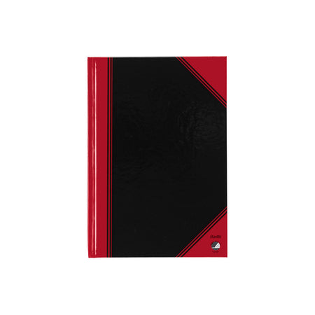 Bantex -  Notitieboek  zwart/rood a5 lijn 70gr 96vel | 6 stuks