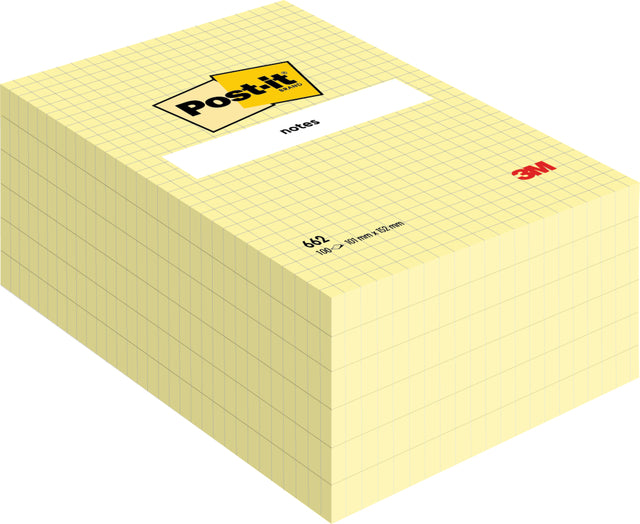 Post-it-Memolok 3M Post-it 662yel Fenêtre 102x152mm jaune | 1 pièce | 6 morceaux