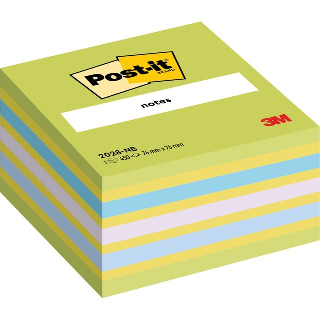 Post-it -  Memoblok  2028 76x76mm kubus assorti