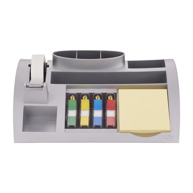Post-it - Organisateur de bureau C50 gris argenté incl. contenu