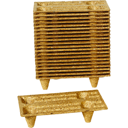 Presswood - Wood fiber pallet | wood | 60x40x12cm | brown | 1 pc