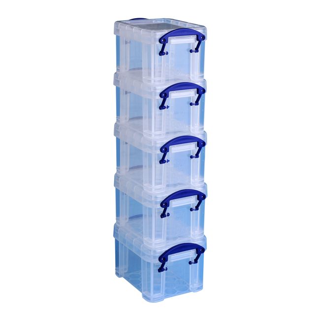 Veramente utile - Scatola portaoggetti 0,14 litri 90x65x55mm 5 pezzi