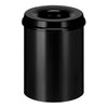Vepa Bins -  Papierbak+vlamdover vepabins 15l rnd 26cm zwart