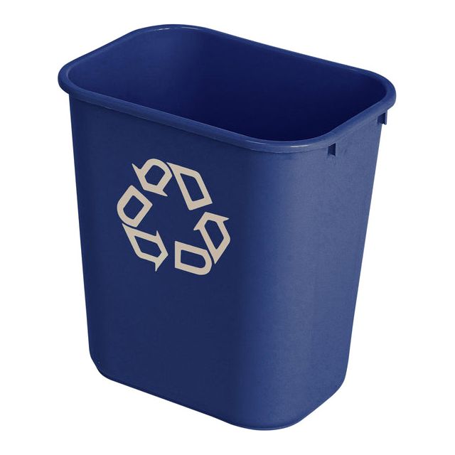 Rubbermaid - Boîte en papier Recyclage moyen 26L bleu | 1 pièce