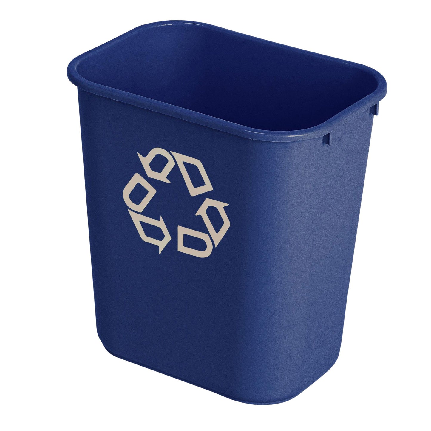 Produits commerciaux Rubbermaid - poubelle de recyclage, sans poubelles latérales, 26,6 litres, bleu