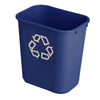 Rubbermaid - Cestino per carta riciclabile medio 26L blu