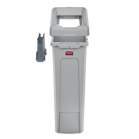 Rubbermaid - Papelera rbrmaid slmjm estación de reciclaje terset