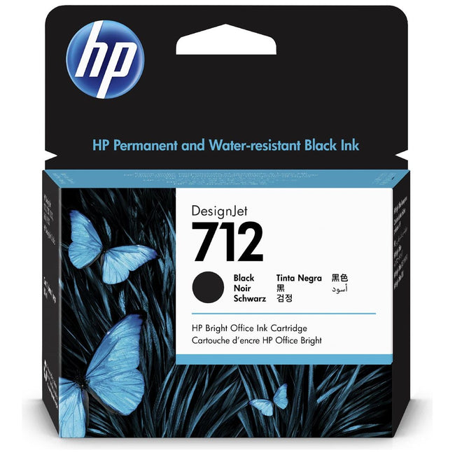 HP - Inktcartridge 712, 80 ml, OEM 3ED71A, zwart