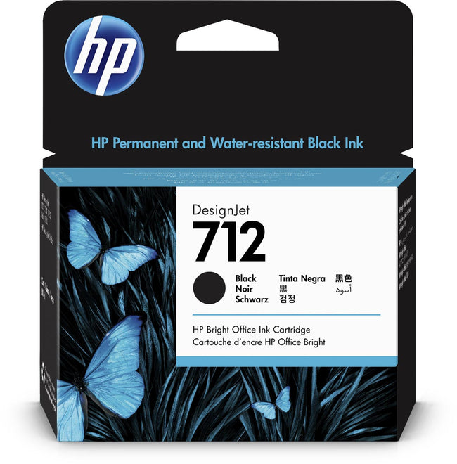 HP - inktcartridge 712, 80 ml, OEM 3ED71A, zwart