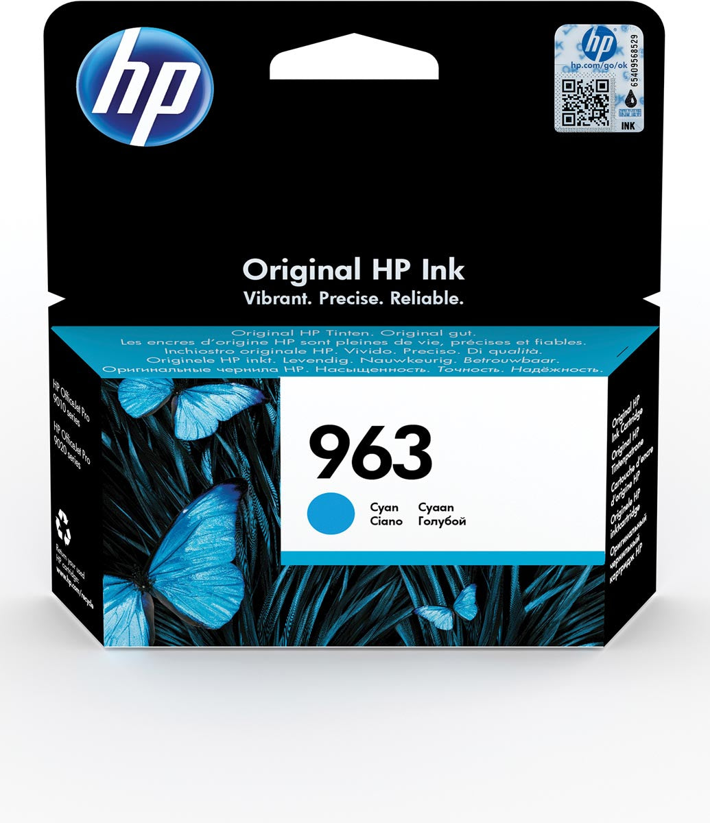 HP -  inktcartridge 963, 700 pagina's, OEM 3JA23AE, cyaan