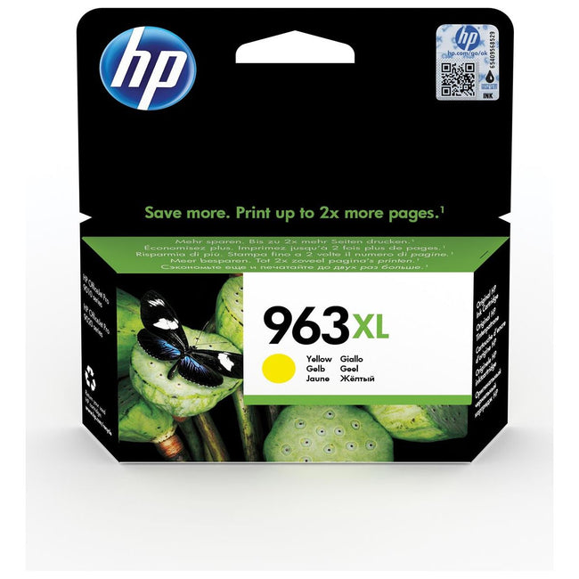 HP - inktcartridge 963XL, 1.600 pagina's, OEM 3JA29AE, geel