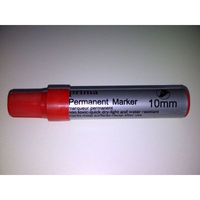 Klika - Bolígrafo rojo GRANDE línea de cincel 5-10mm 40 piezas