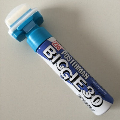 Klika - Posterman Biggie breed 30mm l. blauw X20 stuks