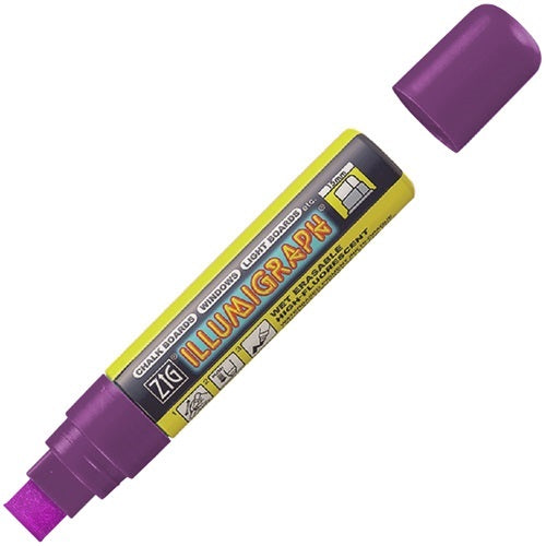Klika - Rotulador de tiza ZIG Illumigraph PMA-720 violeta