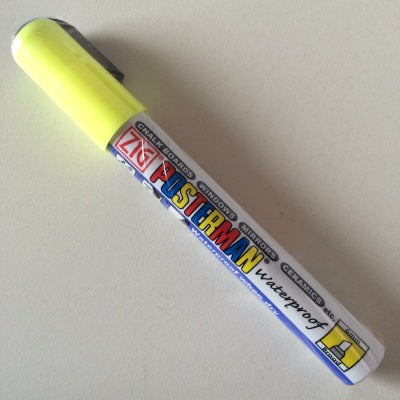 Klika - Posterman PMA-50 Marker schmal 2-6 mm leuchtend gelb