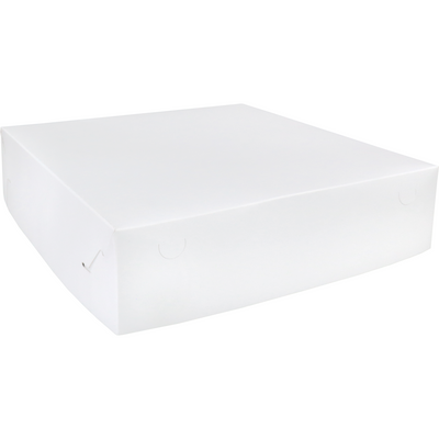 Klika - Cuello de cisne / caja de envío | cartón | 40x40x10cm | dúplex | blanco | 50 piezas