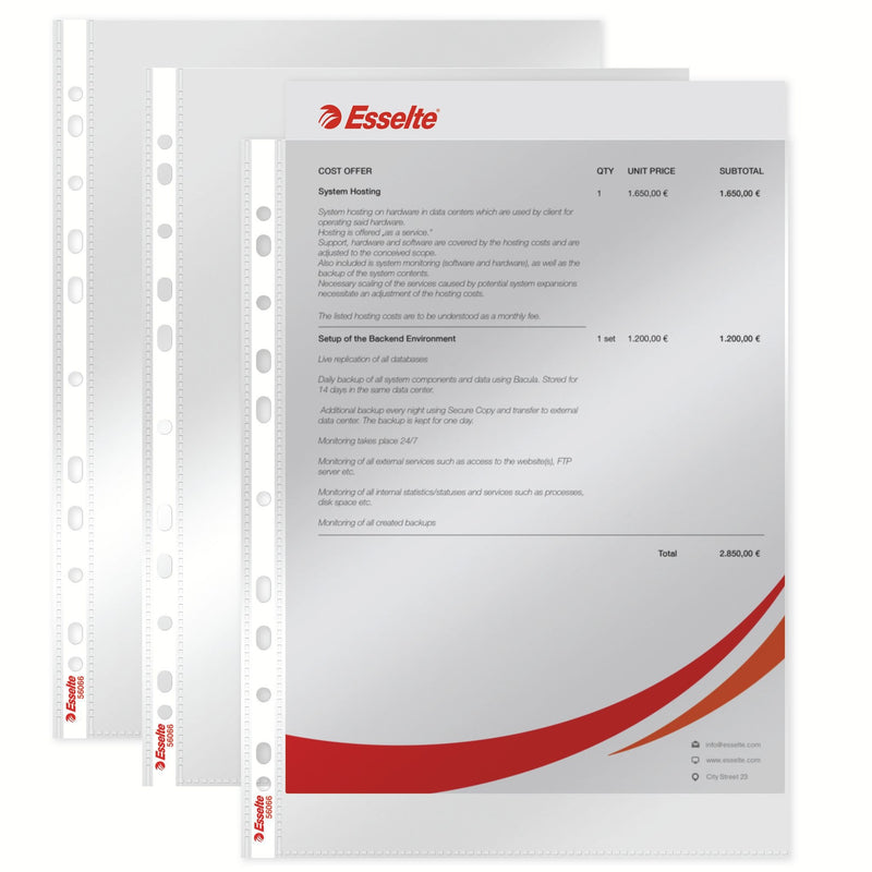 Esselte -  5606600 sheet protector A4 100 stuk(s)
