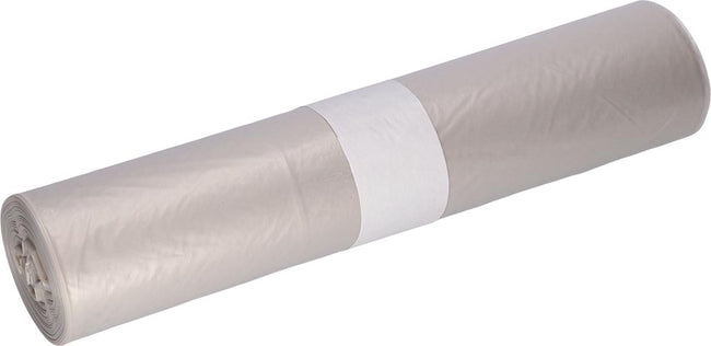Deiss -   vuilniszak, ft 57,5 x 100 cm, transparant, LDPE, rol van 25 stuks