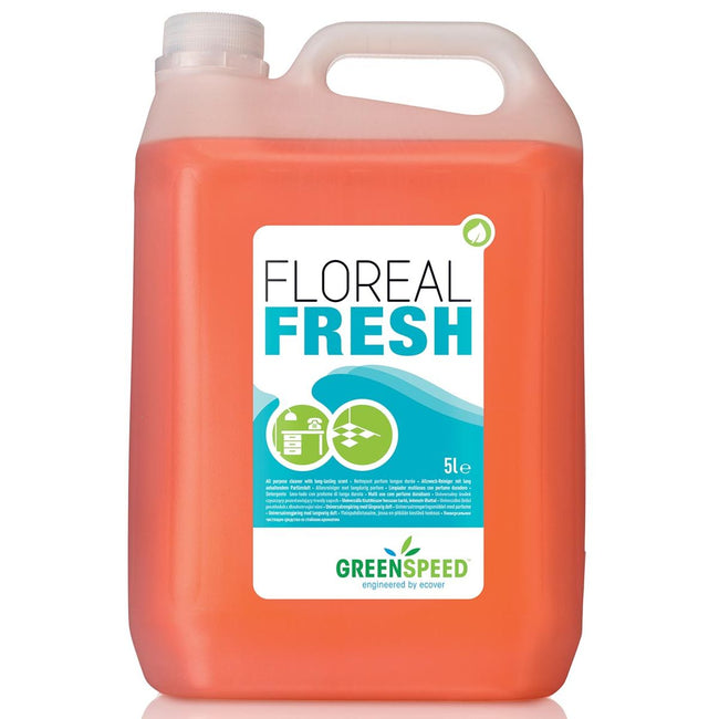 Greenspeed - Limpiador multiusos concentrado Floreal Fresh, perfume de flores, botella de 5 litros