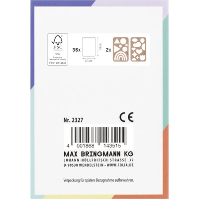 Folia Paper -  Speelkaarten folia blanco 6.5x10cm pak 36 stuks