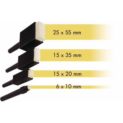 Klika - Plekolit pen pot black - 4 pens wide, 4 pieces