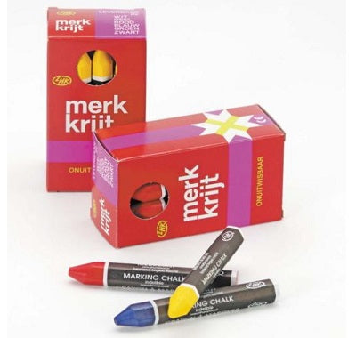 Klika -  Politie krijt wit zeskant doos 12st